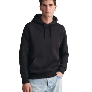 2025 Nueva Sudadera con capucha de patrón sólido atlético para hombres en ropa de calle moda 100% algodón con capucha cuello XL tamaño para la temporada de otoño - Product Image 1