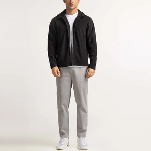 Nouveaux hommes personnalisés hiver bases coton mélangé porter des sweats à capuche décontractés couleur personnalisée décontracté fermeture éclair sweats à capuche vêtements de mode Slim Fit Hoodies - Product Image 5