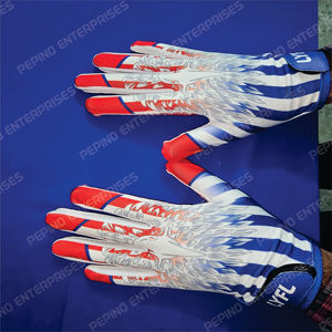 Guantes de fútbol American Wide Receiver Guantes de fútbol para hombres y mujeres con agarre de silicona súper pegajoso Palms Ultimate Performance - Product Image 4