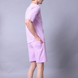 Conjunto de Camiseta y Pantalones Cortos de Algodón para Hombre, Personalizado por el Fabricante, Transpirable, Traje Deportivo de Verano de 2 Piezas - Product Image 4