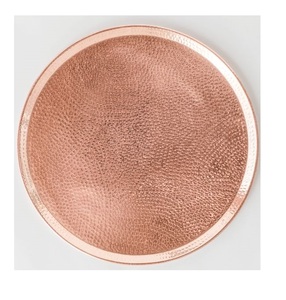 New Classic Design Copper <b>Coaster</b> Rib Pattern Eco-Friendly Lightweight for Customized Size Kitchenware Home Handmade Party Use - Product Image 5