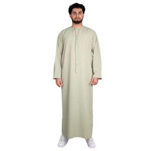 2025 nouveau Design respirant Polyester hommes arabe Jubba Al Aseel Thawb pour Eid mariage mosquée cérémonies religieuses - Product Image 1