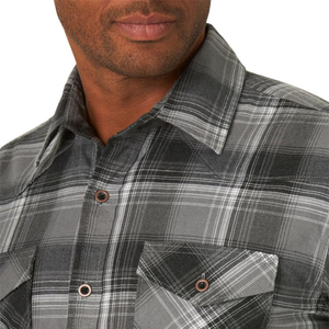 Chemises habillées pour hommes en coton/fibre de bambou grande taille, doublure tricotée silencieuse, bouton, coupe régulière, vêtements d'automne personnalisés - Product Image 3