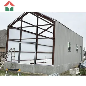 design 24x20x12 prefab steel structure building kits for self storage metal shed