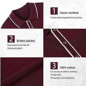 Camiseta de manga larga de gran tamaño para hombre, camiseta antiarrugas de manga larga de otoño, camisas a cuadros con patrón sólido - Product Image 4