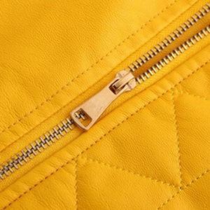 Veste en cuir de haute qualité pour femmes, manches longues, design personnalisable, utilisation hivernale, rembourrage en coton, processus de tricotage - Meilleur prix - Product Image 5