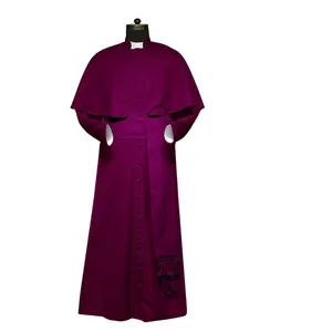 2024最新礼仪服装教堂亚麻和织物教会定制设计高品质牧师教堂合唱团长袍
