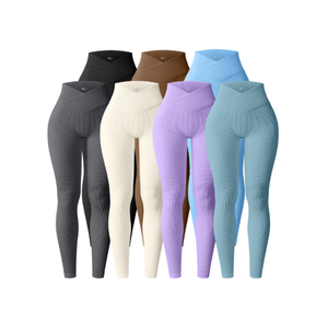 Leggings de Yoga Casuales Transpirables de Alta Calidad para Mujer - Ajuste Holgado, Secado Rápido, Sin Costuras, Venta al Por Mayor - Product Image 5