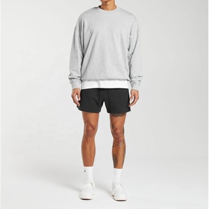 XL <b>Men's</b> 100% Cotton Crewneck Track Suit High Quality Winter Fleece Custom Digital Printing 3D Solid Sports Wear Lined - Product Image 2