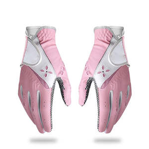 Gants de golf sportifs en cuir Cabretta imperméables, protection UV, antidérapants, pour homme, main droite, rose, peau de mouton de haute qualité, boucle - Product Image 1