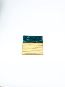 Dessous de verre en résine fabriqué à la main avec de vraies feuilles, tampon de boisson botanique écologique pour les intérieurs inspirés de la nature et de luxe - Product Image 5