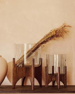 Candelabro de madera decorativo de alta calidad al mejor precio, candelabros de madera hechos a mano para sala de estar, vajilla, candelero - Product Image 2