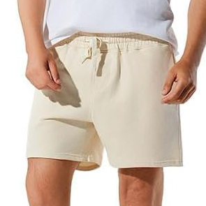 Outdoor Clothing Men's Casual Running Shorts Solid Made Cotton-polyester Blend Canvas Fabric Featuring Breathable <b>Elastic</b> Waist - Product Image 3