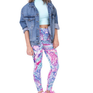 Leggings légers pour femmes, taille haute, sans couture, fitness, yoga, gym, entraînement, OEM, ODM, marque privée, logo personnalisé - Product Image 4