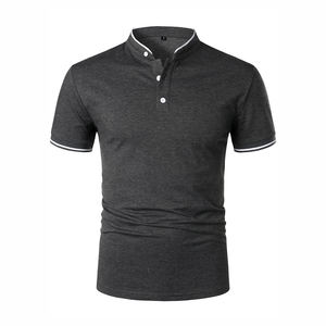Polos pour hommes, vêtements décontractés, top ventes, polos respirants de couleur unie avec logo personnalisé nouveau design pour hommes - Product Image 1