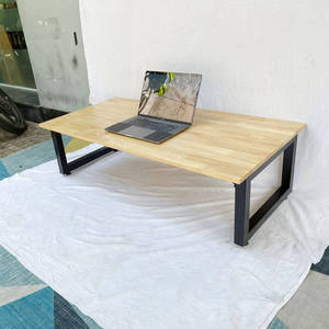 120x60cm Low-Sitting <b>Desk</b> with <b>Foldable</b> Legs Rubber Wood Feature <b>Foldable</b>-Model SPD68006 - Product Image 4