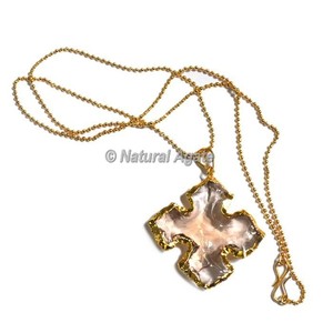 Collar de punta de flecha de descamación aleatoria de vidrio verde: compre en collar de punta de flecha de ágata natural - Product Image 4