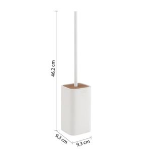 Giglio porta scopino da bagno con altezza 46.2 cm bianco opaco zaino per 1 - Product Image 5