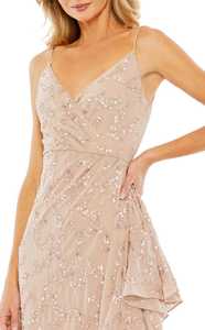 ชุดราตรีคอกเทลแขนกุดยาวเต็มตัวลายดอกไม้ป้องกันไฟฟ้าสถิตย์พร้อมงานปักสำหรับงานกิจกรรม - Product Image 6