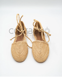 รองเท้า Raffia โมร็อกโก | รองเท้าแตะใยปาล์มธรรมชาติ | - Product Image 1