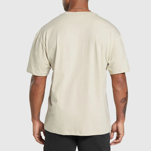 Camiseta de microfibra de gran tamaño Boxy Fit para hombre de alta calidad, tela tejida con estampado de cuello redondo Digital, patrón de Venta caliente - Product Image 2