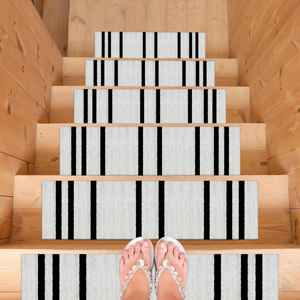 Tapis turc imprimé - Tapis Kilim Step, design vintage lavable - Product Image 3