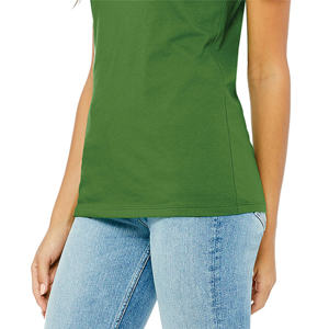 OEM personalizado 100% camisetas de algodón para las mujeres de talla grande de alta calidad bajo MOQ 230 gramos con logotipo impreso - Product Image 4