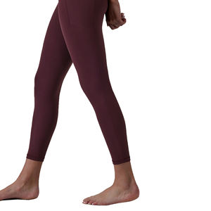 Top Ladies Casual Wear Legging Taille Haute-Plain Femmes Yoga Leggings Haute Qualité Femmes Yoga Leggings - Product Image 4