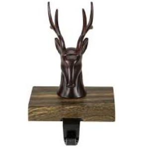 Support de bas d'arbre de Noël en fonte avec étoile crochet de cheminée en métal vintage rustique pour la décoration de la maison - Product Image 4