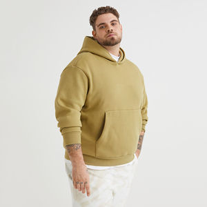 Trendy 100% Cotton Heavyweight 420g Hooded <b>Sweatshirt</b> American <b>Retro</b> Washed Distressed Style Loose XL for Men Winter - Product Image 3