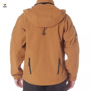 Vente en gros de vestes en polaire à fermeture éclair pour hommes, col montant, style long avec logo personnalisé et poches zippées - Product Image 6