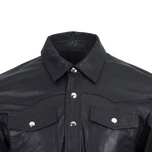 High Quality Custom Logo Design Breathable Formal Winter Unisex <b>Leather</b> Hunting <b>Shirts</b> New Design Multi Color - Product Image 6