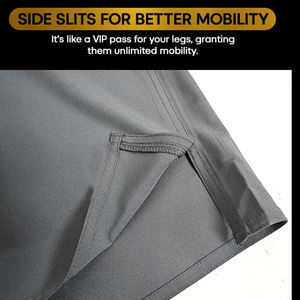 กางเกงขาสั้น MMA แบบคลาสสิกระบายอากาศได้ดีสไตล์เรียบง่ายเอวยางยืดและการปิดด้วยเชือกผูก - Product Image 5
