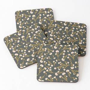 Haute qualité imprimé époxy vente chaude coffret cadeau forme carrée durable tasse à thé tapis de bureau ardoise bois isolation résine caboteur - Product Image 1