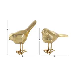 2 <b>Gold</b> Color Electroplated Bird Design <b>Sculpture</b> Tabletop Artistic Handmade Decorative Accent Home Decor Wholesale Prizes - Product Image 3