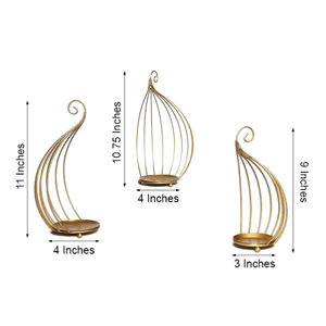 Portavelas con cable de Metal dorado personalizado de alta calidad, diseño elegante de linterna para decoración del hogar, eventos navideños, bodas - Product Image 6