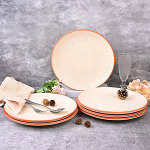 Classic <b>White</b> 10.5 Inch Ceramic <b>Dinner</b> Plates <b>Set</b> 6 Customizable Europe-Style Porcelain Tableware for Hotels for Home Use - Product Image 1