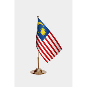 Impression numérique personnalisée de drapeaux de bureau malaisiens - Product Image 2
