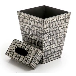 Poubelle d'extérieur en rotin de jute au design avantageux Poubelle pour la maison et la cuisine Poubelle unique de grande taille faite à la main en Inde - Product Image 6