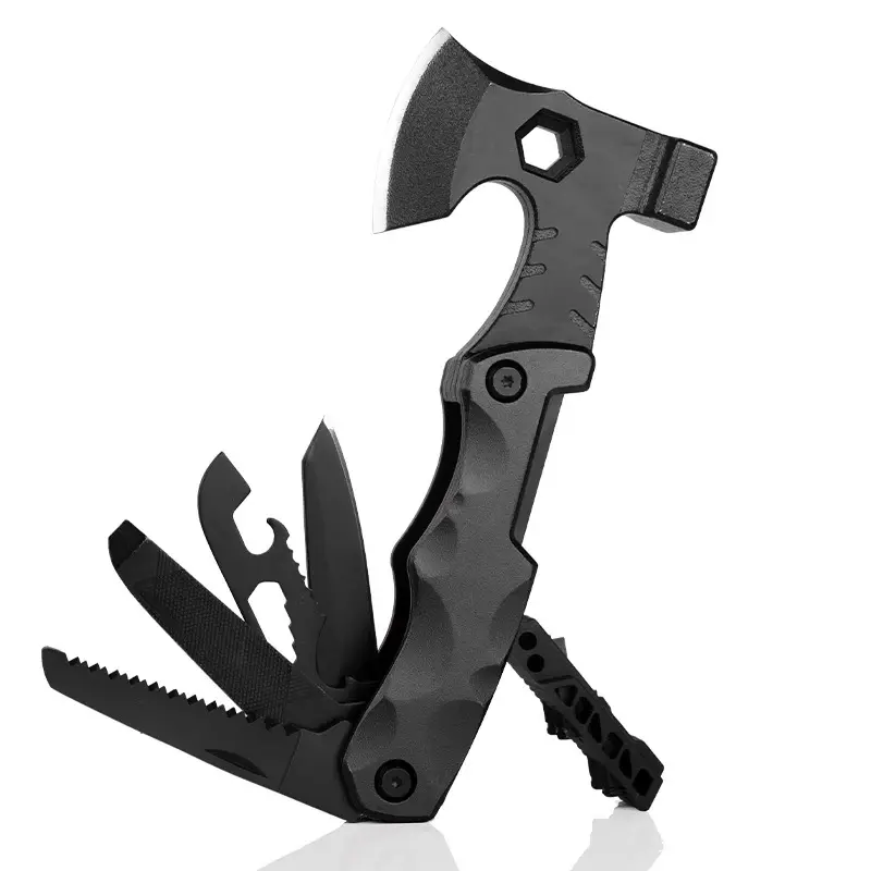 Steel Handle Outdoor Camping Axe Multi-Tool Hammer for Survival Hiking Fishing Splitting Maul