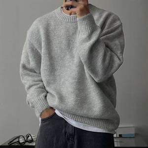 Vente en gros Pull à col rond personnalisé pour hommes Sweatshirts légers à coupe ajustée Pull en tricot à porter décontracté ou habillé - Product Image 3