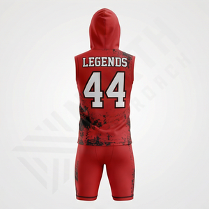 Uniforme de football sur mesure 7v7, taille plus, jersey de football américain imprimé de haute qualité, coupe ajustée pour homme, athlétique - Product Image 2