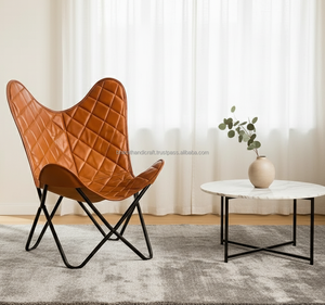 Chaise papillon durable pour des ambiances intérieures et extérieures confortables, offrant un confort relaxant et une esthétique minimaliste, en provenance d'Inde - Product Image 2