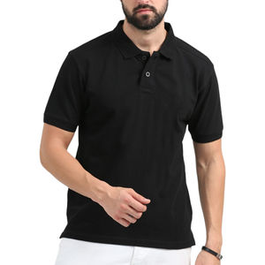 Polo coupe sèche ultra léger style et confort avec col pointu boutons élégants et polos de couleur unie vente en gros pour hommes 2025 - Product Image 4