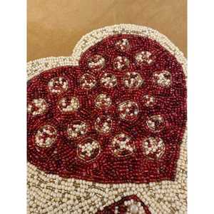 <b>Beaded</b> <b>Placemat</b> Handmade Round Charger for Luxury Dining & Holiday Decor Unique Piece Handmade <b>Beaded</b>, <b>Placemat</b>, Housewarming - Product Image 4