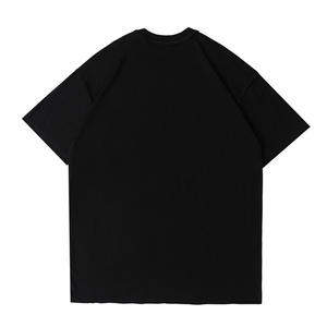 Vêtements pour hommes T-shirt pour hommes Couleur noire 100% coton de haute qualité T-shirts de qualité supérieure personnalisés surdimensionnés personnalisables - Product Image 2