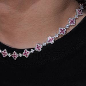 New Arrivals 15mm Man Luxury <b>Rapper</b> Jewelry 925 Solid Silver Iced Hip Hop Baguette Moissanite Diamond Miami Moissanite Necklaces - Product Image 5