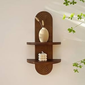Étagère murale flottante en bois pour chambre à coucher, salon, cuisine, salle de bain, garage - Organisateur de rangement suspendu décoratif pour pot de fleurs - Product Image 5