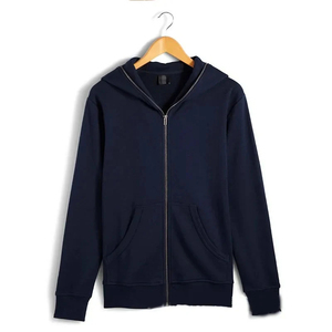 Sweat-shirts à capuche pour hommes de haute qualité personnalisés, lourds, avec fermeture éclair intégrale, logo en relief, fermeture éclair intégrale pour hommes - Product Image 5