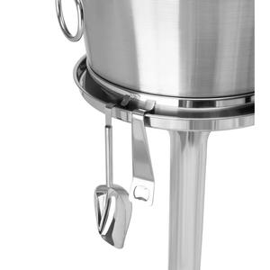 Most Expensive Wine Chiller Ice <b>Bucket</b> Glossy Nickle Plating <b>champagne</b> Metal Ice <b>Bucket</b> With Stand Base & Ring Handle for Sale - Product Image 3
